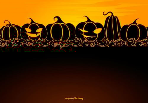Halloween Background Template with Space for Text vector