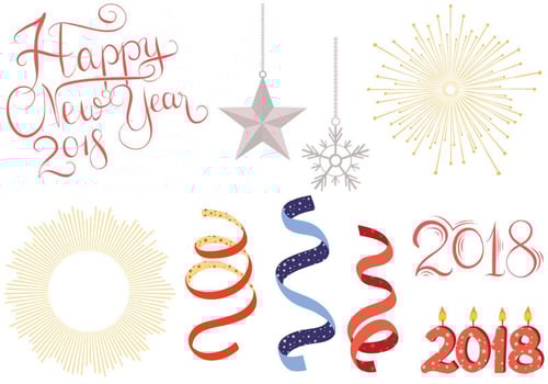 Free New Year Vectors