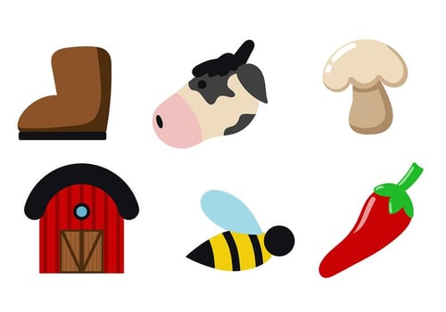 Farm and Barn Icon Vector