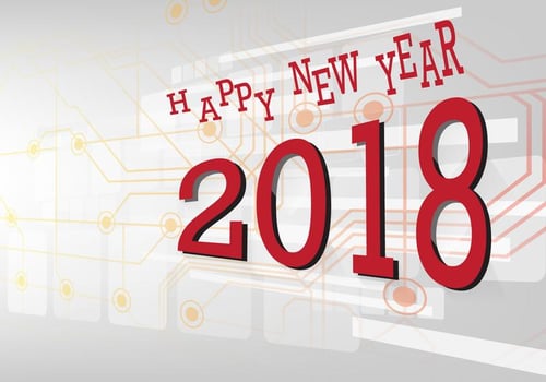 Happy New Year 2018 Vector 