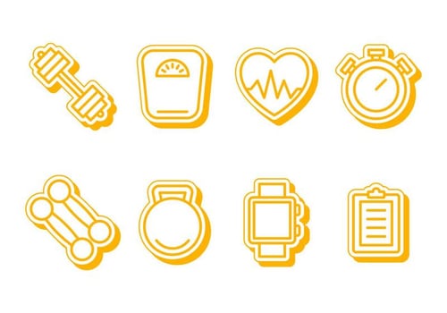 Free Iconic Personal Trainer Vectors