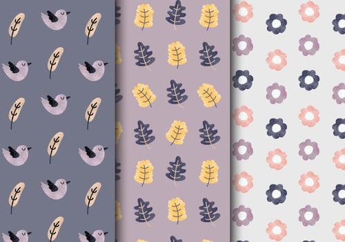Free Vintage Floral Patterns vector