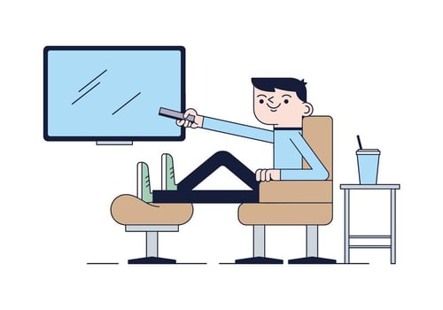 Living Room TV Vector
