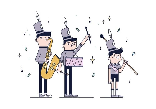 Free Marching Band Vector