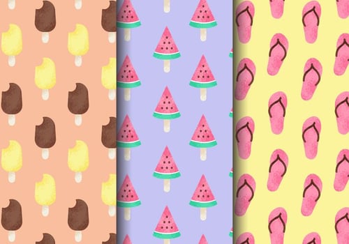 Free Vintage Summer Holiday Patterns vector