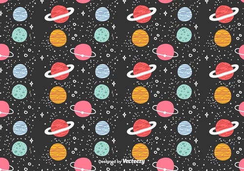Planet Vector Pattern