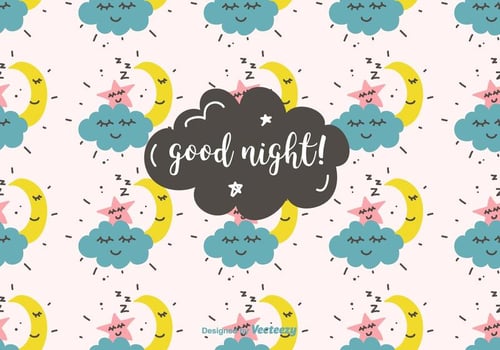 Good Night Vector Pattern