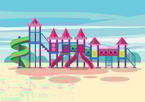 Childrens Jungle Gym Illustration vector