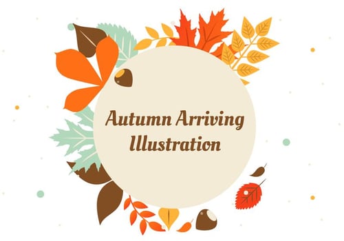 Free Autumn Elements Vector Background