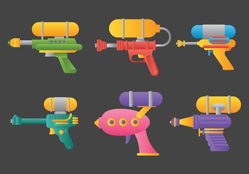 Watergun Vector Icons