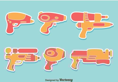 Watergun Collection Vector