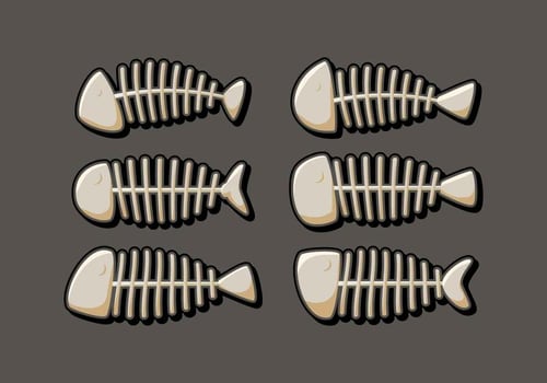 Free Outstanding Fishbone Vector