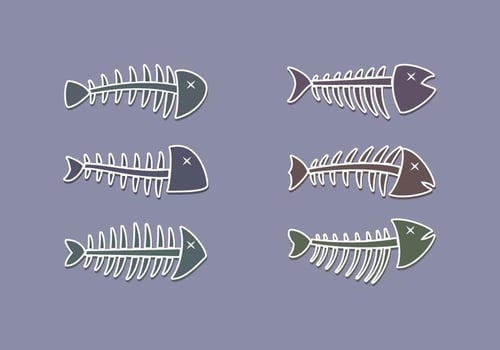 Free Outstanding Fishbone Vector