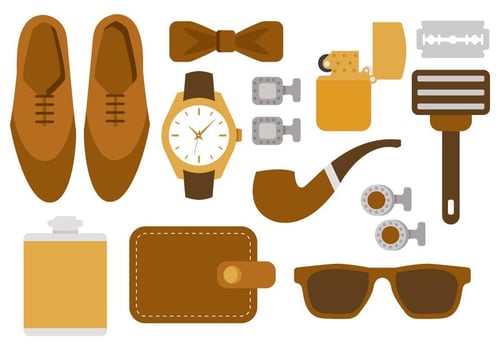 Free Hipster Man Accesories Vector