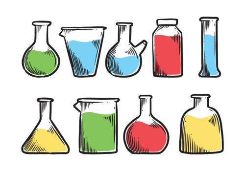 Beaker Icons Vector