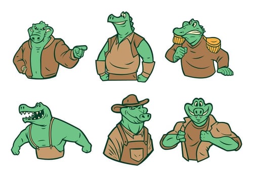 Crocodile Mascot  Vector