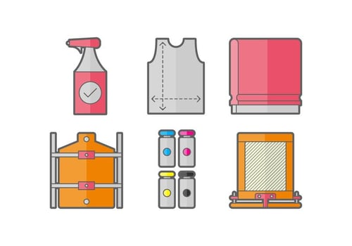 Free Iconic Screen Printing Vector