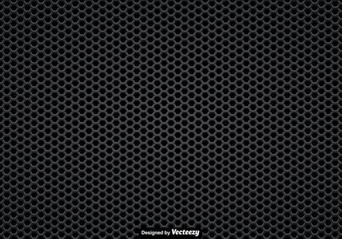 Vector Seamless Pattern Of A Black Speaker Grill