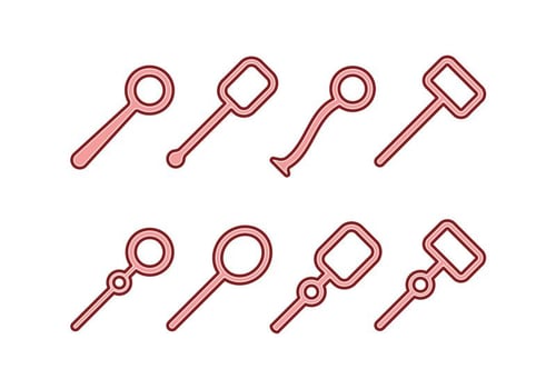 Bubble Blower Icon Set vector