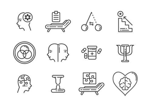 Psychologist Icons Vector