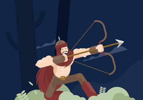 Mongol Illustration vector