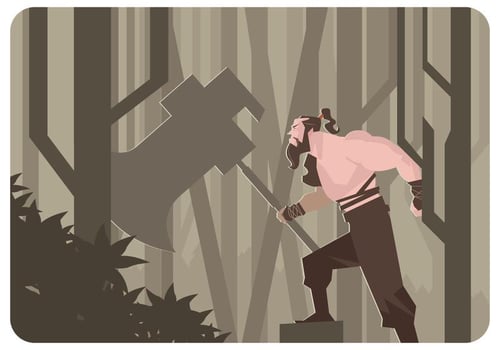 Mongolian Warrior Vector