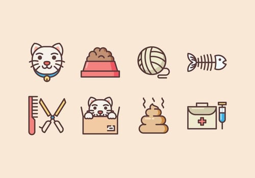 Free Cute Cat Icons vector