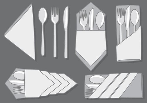 Serviette Models Free Vector