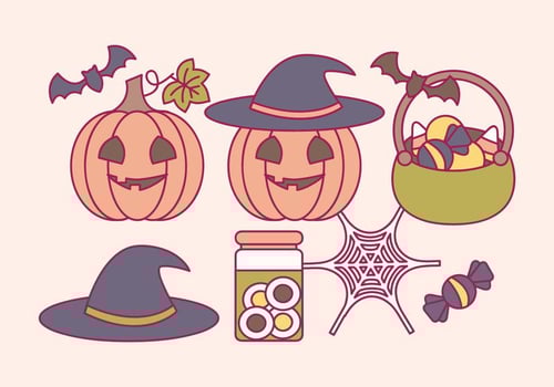 Vector Halloween Elements