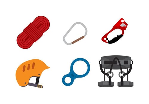 Rappel Equipment Free Vector