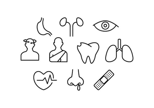 Medicine Disease Line Icon Vector