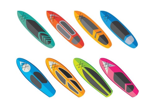 Paddleboard Vector Collection