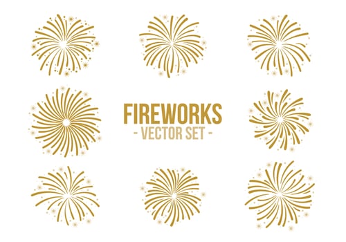 Fireworks White Background vector