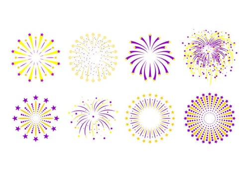 Star Fireworks Free Vectors