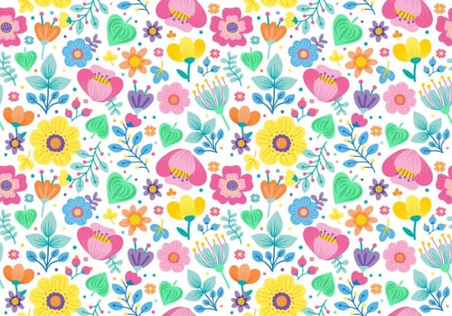 Cute Seamless Ditsy Floral Pattern vector
