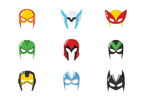Super Hero Mask Vectors