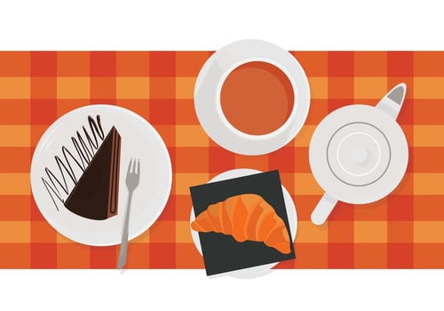 Cafe Breakfast Menu vector