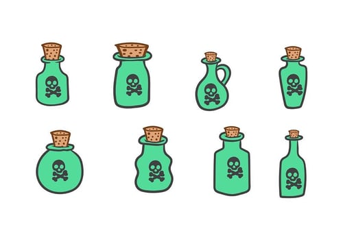 Bottle With Stopper Icon vector