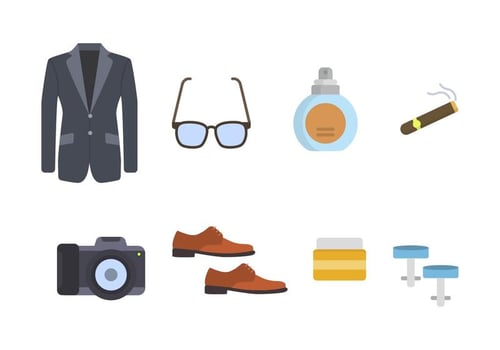 Flat Gentleman Essential Vectors