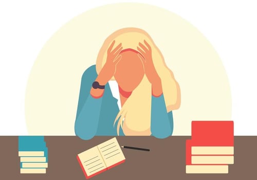 Sick Student Vector