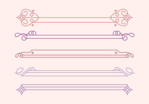 Vector Cute Dividers