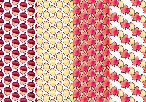 Vector Set of Fall Patterns
