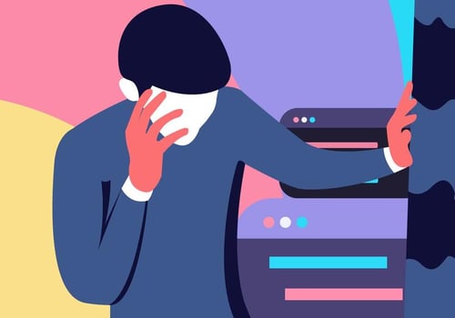 Sick Businessman Vector