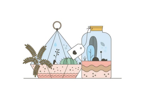 Free Terrarium Vectors