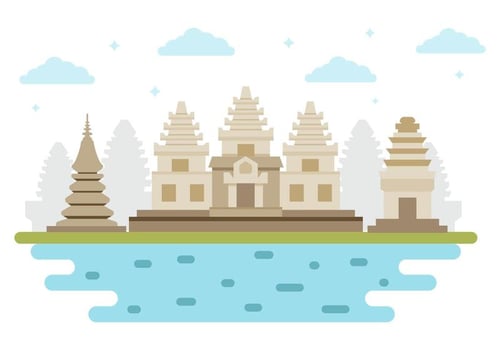 Free Cambodia Landmark Vector