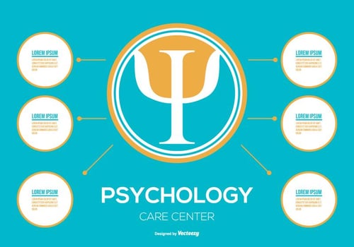 Psychology Infographic Illustration vector