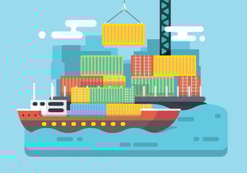 Shipping Harbour Vector