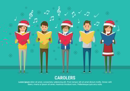 Carolers Vector Illustration