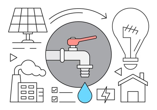 Linear Eco Household Vector Icons