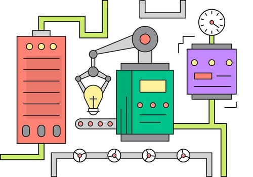 Linear Idea Generator vector